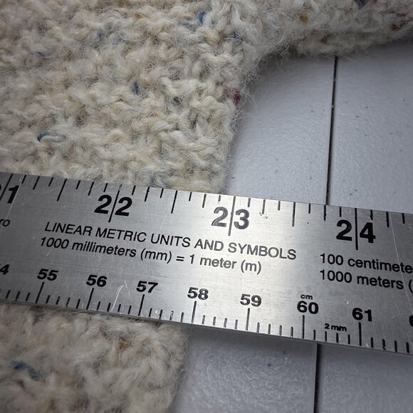 Old Navy Sweater Womens XL White Multi Wild Warmth Pullover Mock Neck Speckled - Picture 9 of 10